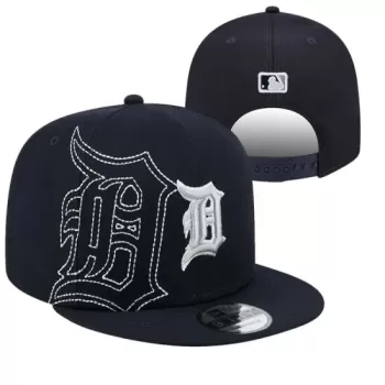 Detroit Tigers Navy Stitched 'D' Logo Snapback Hat - Official MLB Headwear