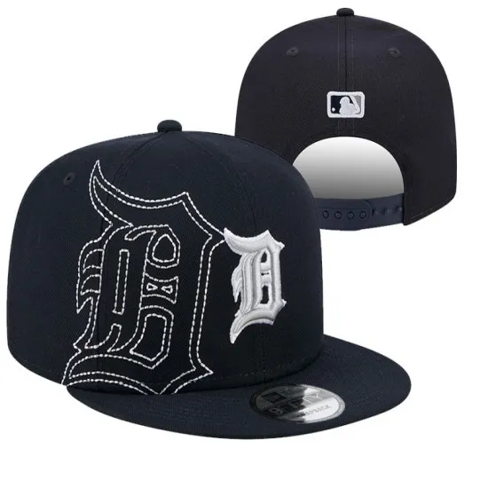 Detroit Tigers Navy Stitched 'D' Logo Snapback Hat - Official MLB Headwear Detroit Tigers Navy Stitched 'D' Logo Snapback Hat - Official MLB Headwear