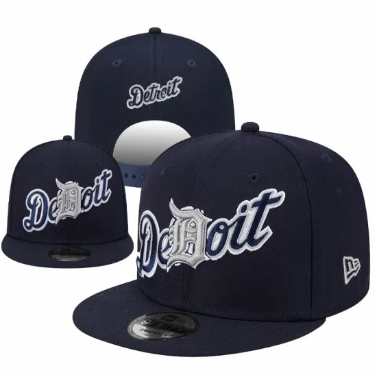 Detroit Tigers Navy Script 'Detroit' Stitched Snapback Hat by New Era Detroit Tigers Navy Script 'Detroit' Stitched Snapback Hat by New Era