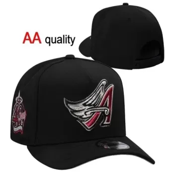 MLB Los Angeles Angels of Anaheim Stitched Snapback Hat - Black