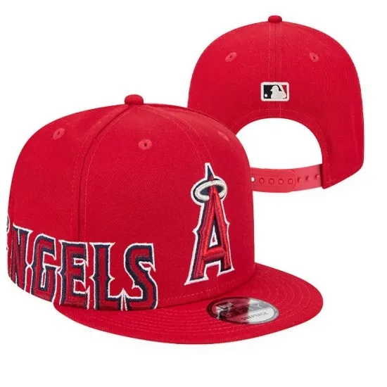 Los Angeles Angels of Anaheim Red Stitched MLB Snapback Hat Los Angeles Angels of Anaheim Red Stitched MLB Snapback Hat