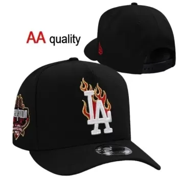Los Angeles Dodgers Flaming 'LA' Stitched Snapback Hat - Official MLB Fan Gear