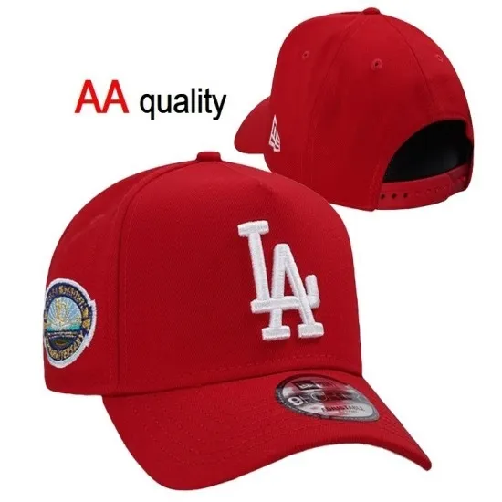 Los Angeles Dodgers Red Stitched 'LA' Logo Snapback Hat - Officially Licensed MLB Apparel Los Angeles Dodgers Red Stitched 'LA' Logo Snapback Hat - Officially Licensed MLB Apparel