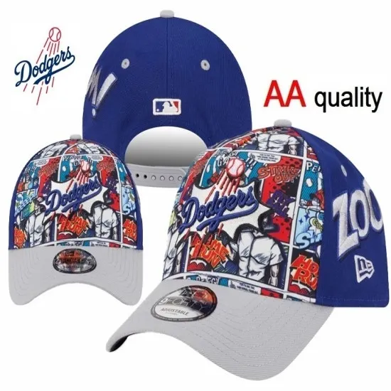 Los Angeles Dodgers Comic Print Snapback Hat - Official MLB Merchandise