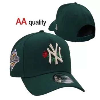 New York Yankees Rose Embroidered Dark Green Snapback Hat New York Yankees Rose Embroidered Dark Green Snapback Hat