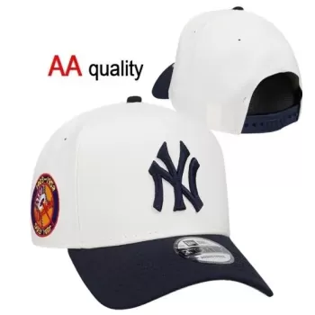 New York Yankees 1903-1952 Era Stitched Snapback Hat - White/Navy