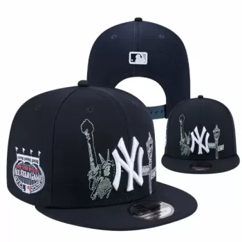 New York Yankees 'NYC Skyline' Stitched Snapback Hat - Navy New York Yankees 'NYC Skyline' Stitched Snapback Hat - Navy