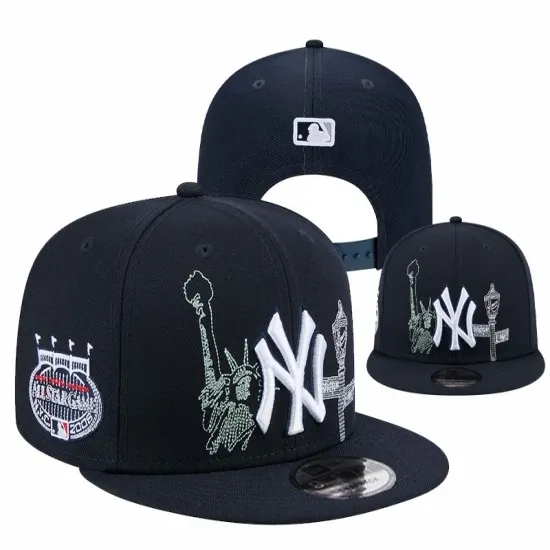 New York Yankees 'NYC Skyline' Stitched Snapback Hat - Navy New York Yankees 'NYC Skyline' Stitched Snapback Hat - Navy