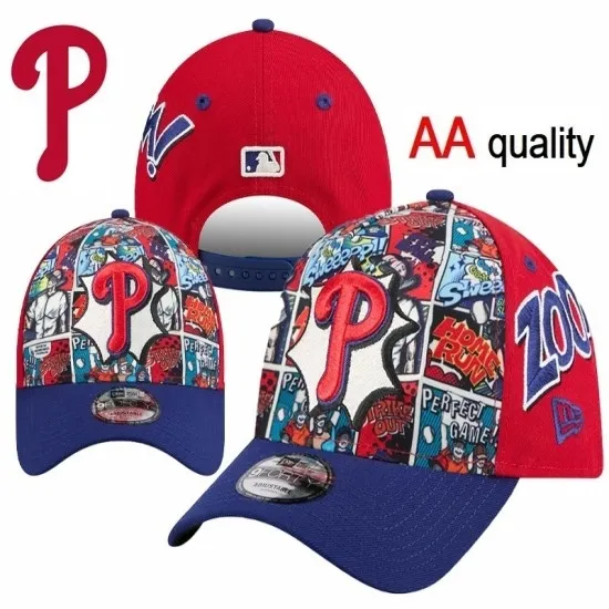 Philadelphia Phillies Comic Strip Stitched Snapback Hat - AA Quality Philadelphia Phillies Comic Strip Stitched Snapback Hat - AA Quality
