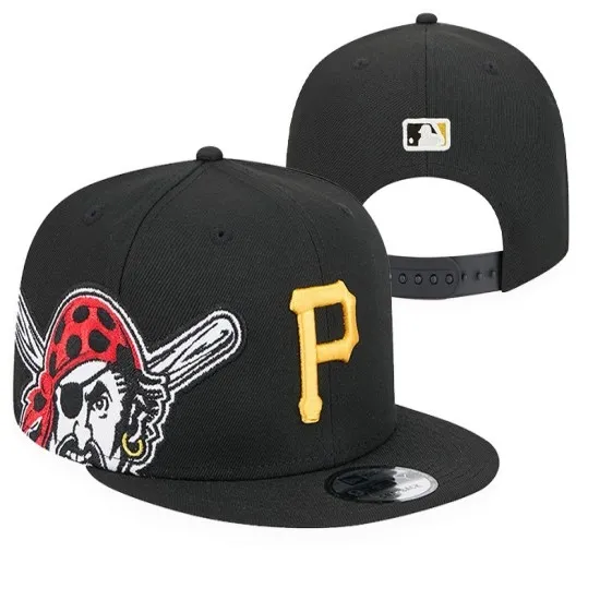 Pittsburgh Pirates 'Buccos' Embroidered Snapback Hat - Black/Gold Pittsburgh Pirates 'Buccos' Embroidered Snapback Hat - Black/Gold
