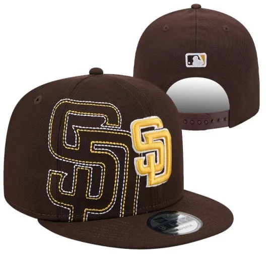 San Diego Padres 'Brownout' Stitched Snapback Hat - MLB Baseball Cap San Diego Padres 'Brownout' Stitched Snapback Hat - MLB Baseball Cap