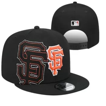 San Francisco Giants Black Stitched SF Logo New Era Snapback Hat San Francisco Giants Black Stitched SF Logo New Era Snapback Hat