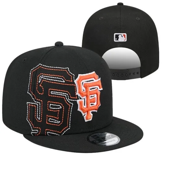 San Francisco Giants Black Stitched SF Logo New Era Snapback Hat San Francisco Giants Black Stitched SF Logo New Era Snapback Hat