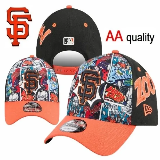 San Francisco Giants Comic Strip A-Frame Snapback Hat - New Era San Francisco Giants Comic Strip A-Frame Snapback Hat - New Era