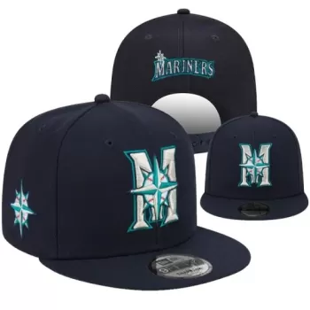 Seattle Mariners Navy Blue New Era Stitched Snapback Hat