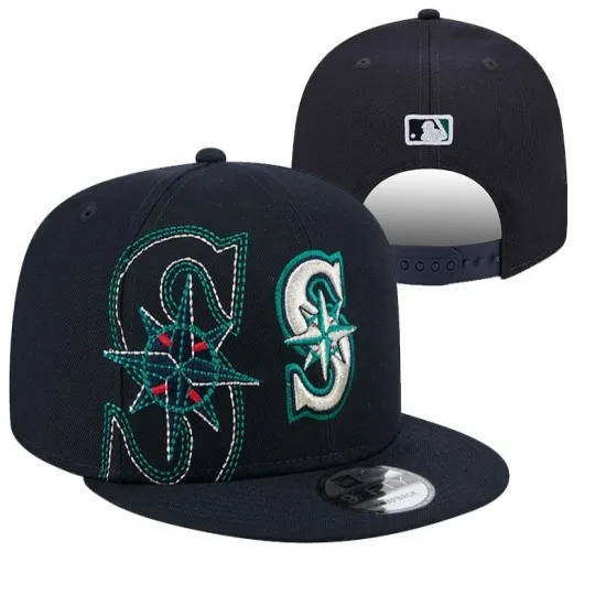 Seattle Mariners Navy Stitched Compass Rose Snapback Hat Seattle Mariners Navy Stitched Compass Rose Snapback Hat