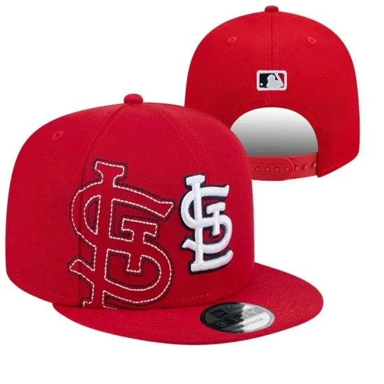 St. Louis Cardinals Red Stitched 'STL' Logo Snapback Hat - Officially Licensed MLB Headwear