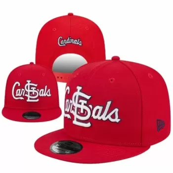 St. Louis Cardinals Red Script Logo Stitched Snapback Hat - New Era MLB