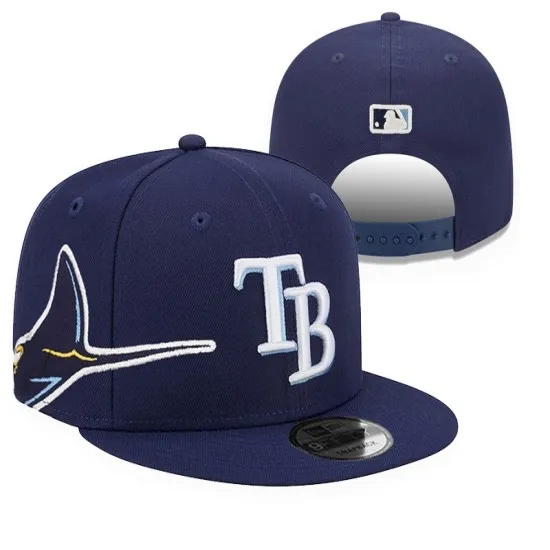 Tampa Bay Rays 'Sunburst' Navy Blue Stitched Snapback Hat Tampa Bay Rays 'Sunburst' Navy Blue Stitched Snapback Hat
