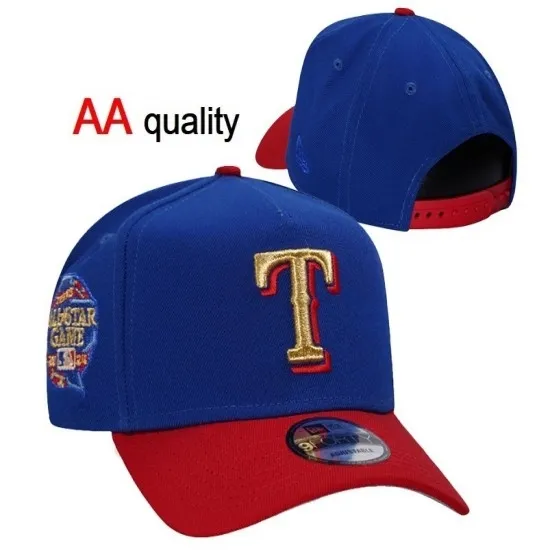 Texas Rangers MLB All-Star Game 'T' Embroidered Snapback Hat - Royal Blue & Red Texas Rangers MLB All-Star Game 'T' Embroidered Snapback Hat - Royal Blue & Red