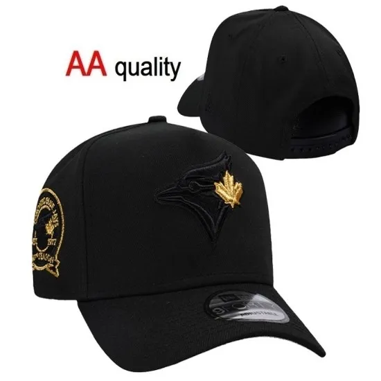 Toronto Blue Jays Black & Gold Stitched Snapback Hat - MLB Official Toronto Blue Jays Black & Gold Stitched Snapback Hat - MLB Official
