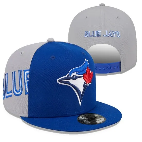 Toronto Blue Jays Stitched Snapback Hat - Royal Blue & Grey - MLB Official Toronto Blue Jays Stitched Snapback Hat - Royal Blue & Grey - MLB Official